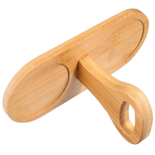 Tray oval flower wooden - flower,
