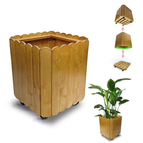 Outdoor tall large - square, wood