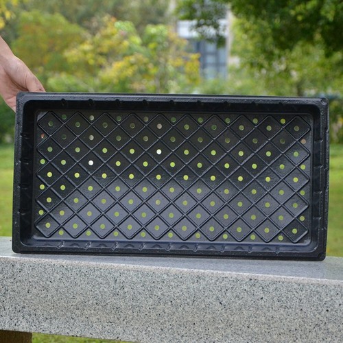 4pcs garden planter tray black - planter,
