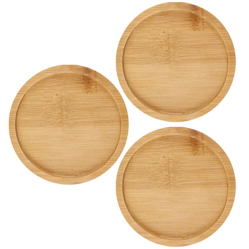3pcs wooden flowerpot tray - flowerpot,