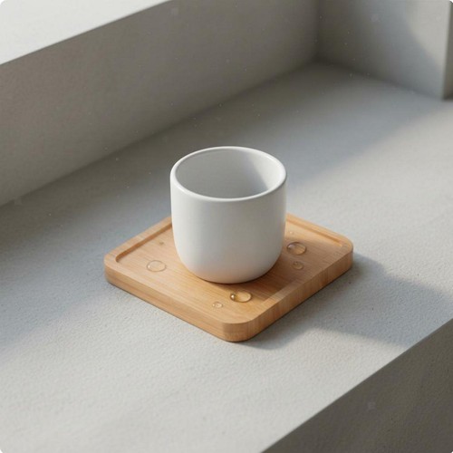 Industrial tray wooden - tray, plant