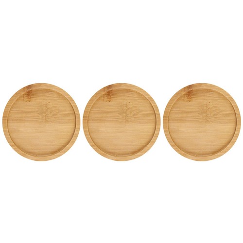 3pcs wooden flowerpot tray - 3pcs,