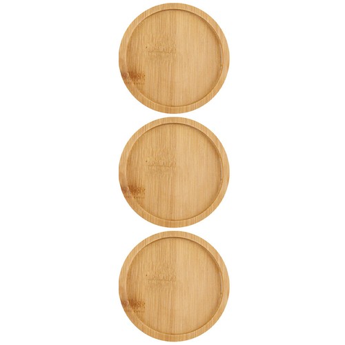 3pcs wooden flowerpot tray - 3pcs,