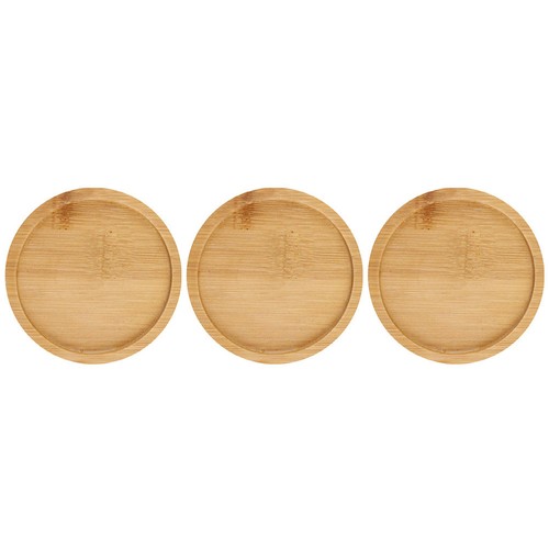 3pcs wooden flowerpot tray - 3pcs,